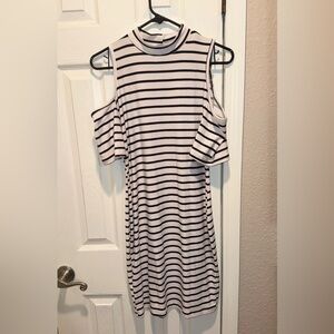 Rue21 Black and White Striped Mini Dress